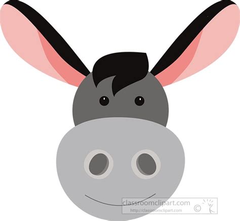 clip art of donkey|donkey face clip art.